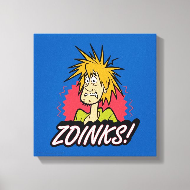 Shaggy "Zoinks!" Graphic Canvas Print (Front)