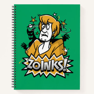 Shaggy "Zoinks!" Halftone Graphic Notebook