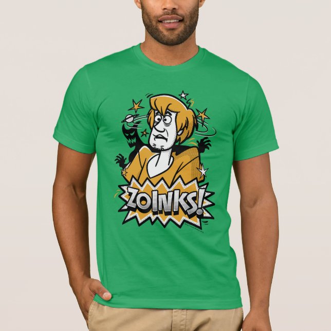 Shaggy "Zoinks!" Halftone Graphic T-Shirt (Front)