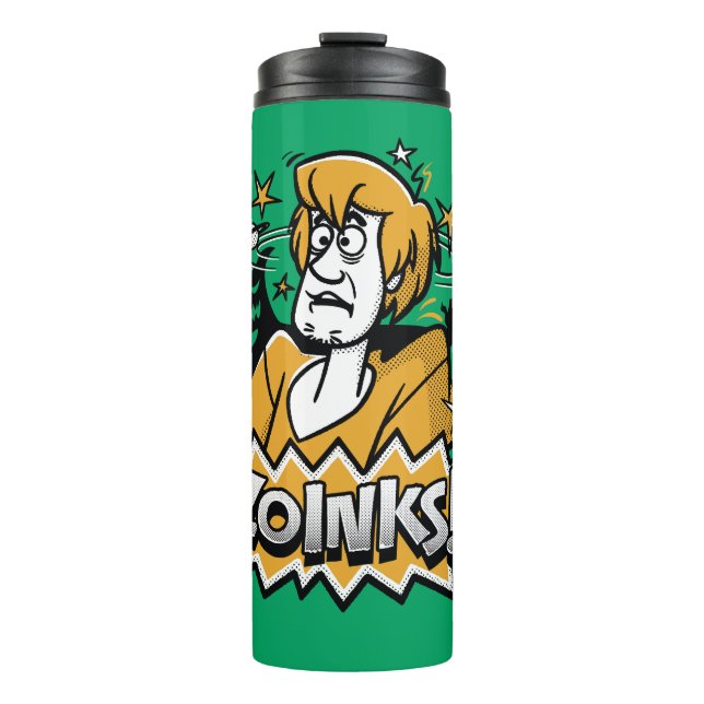 Shaggy "Zoinks!" Halftone Graphic Thermal Tumbler (Front)
