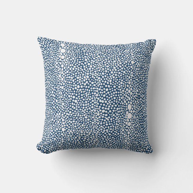 Shagreen Pillow in Navy (Front)