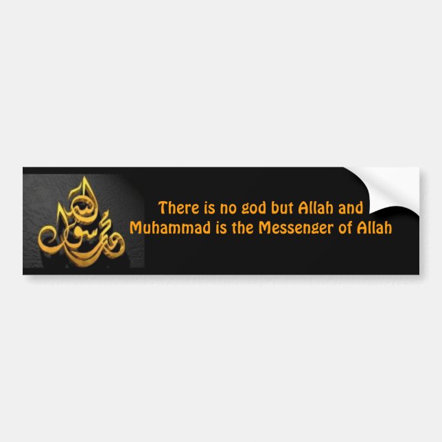 Shahadah English Bumper Sticker (Front)