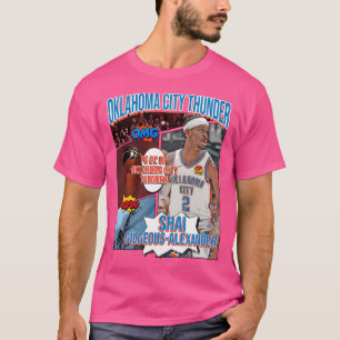 Shai Gilgeous-Alexander Basketball Art Thunder 1 T-Shirt