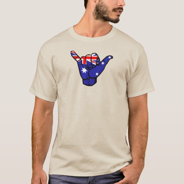 Shaka Australia Flag T-Shirt (Front)