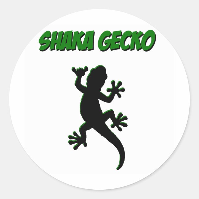 Shaka Gecko Stickers (Front)