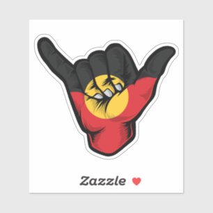 Shaka Hand Aboriginal Flag Good Vibes