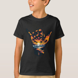 Shaka Hand Sign Aloha Surfing Surf Summer Vacation T-Shirt