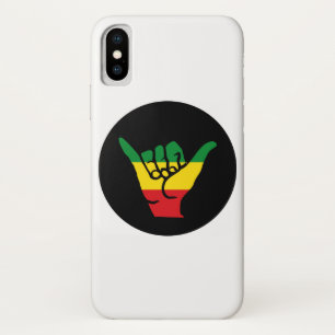 Shaka Hands With Reggae Colours iPhone X Case