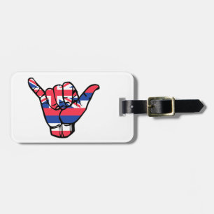 Shaka Hawaii Flag Luggage Tag
