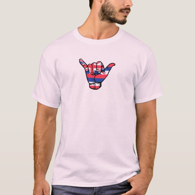 Shaka Hawaii Flag T-Shirt (Front)
