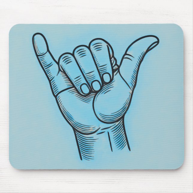 Shaka Mouse Mat (Front)