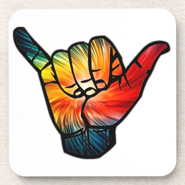 Shaka Rainbow Coaster (Front)