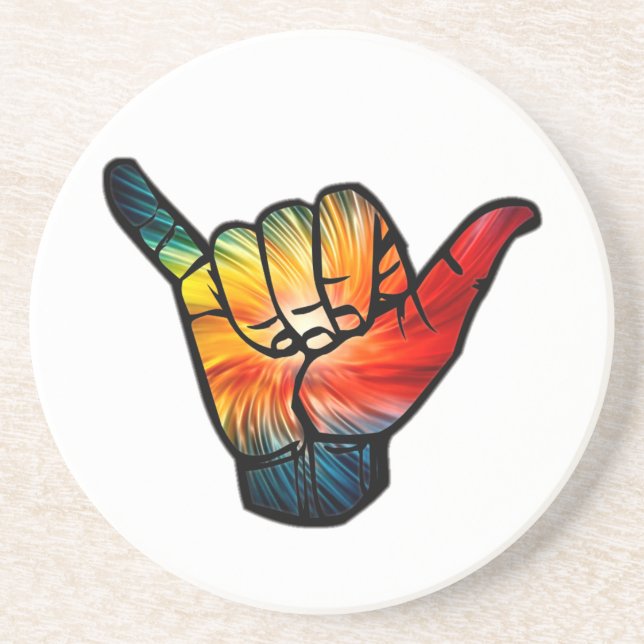 Shaka Rainbow Coaster (Front)
