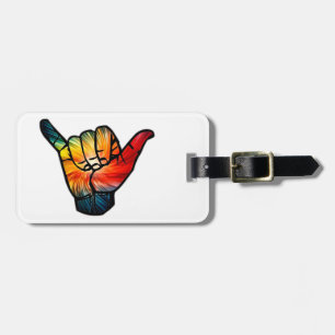 Shaka Rainbow Luggage Tag