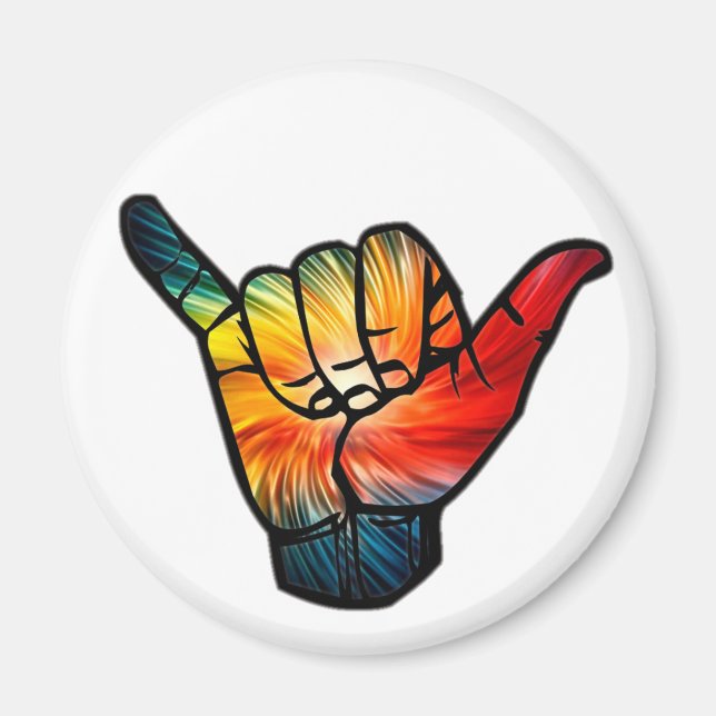 Shaka Rainbow Magnet (Front)