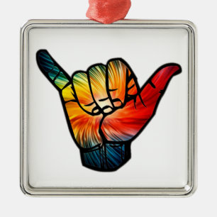 Shaka Rainbow Metal Tree Decoration