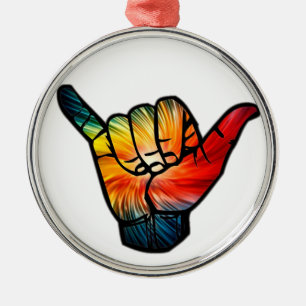 Shaka Rainbow Metal Tree Decoration