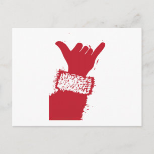 Shaka Santa Holiday Postcard