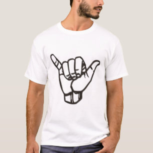 Shaka Sign Hang Good Vibes Retro Loose Hawaii Surf T-Shirt