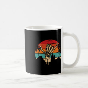 Shaka Sign Vintage Skeleton Hand - Surfing And Sur Coffee Mug