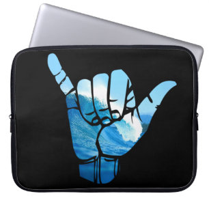Shaka Sign Wave Rip Curl Laptop Sleeve