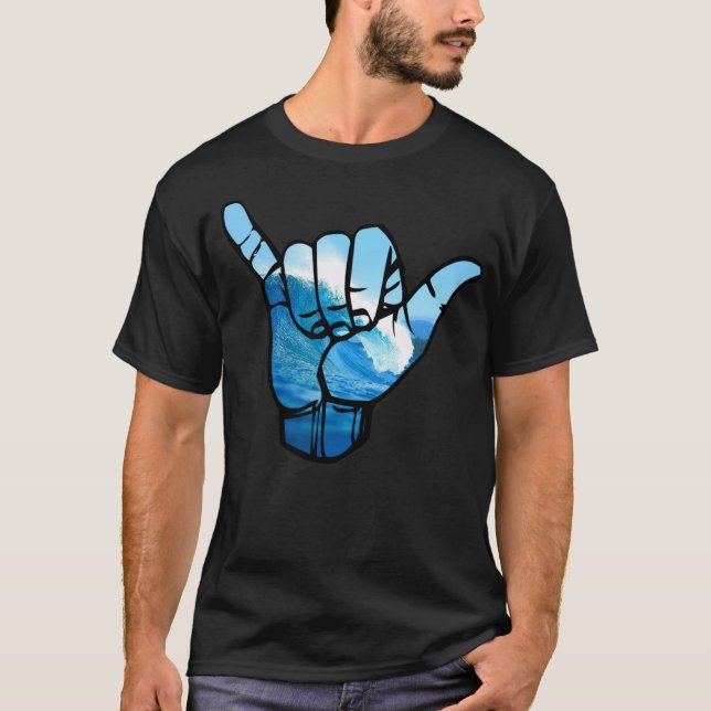 Shaka Sign Wave Rip Curl T-Shirt (Front)