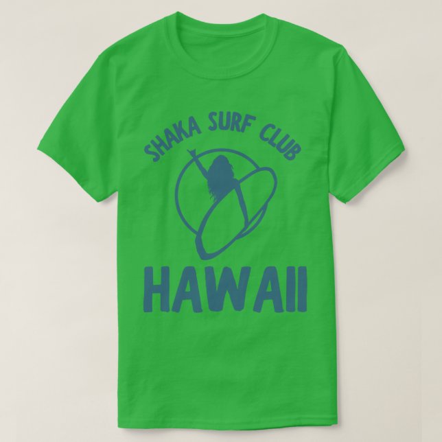 Shaka Surf Club Hawaii TShirt (Design Front)