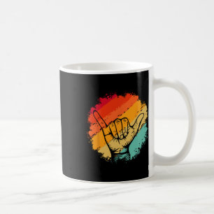 Shaka Surfing Beach Apparel Design Surfer Greeting Coffee Mug