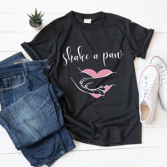 Shake a Paw T-Shirt – Cute Pet Lover Gift  (Creator Uploaded)