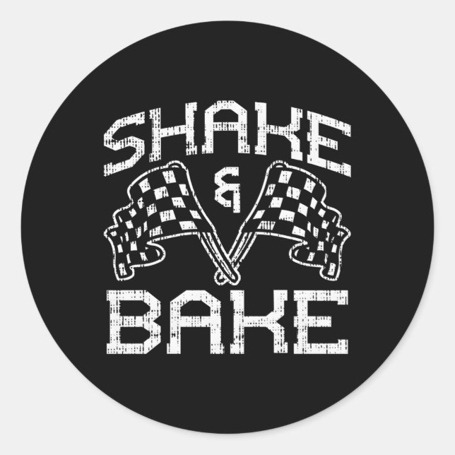 Shake And Bake For Racing Classic Round Sticker (Front)