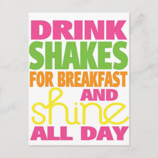 Shake and Shine Postcard