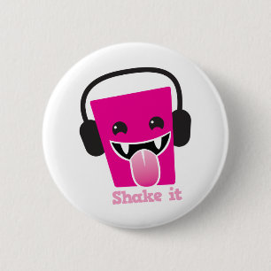Shake it kawaii DJ 6 Cm Round Badge