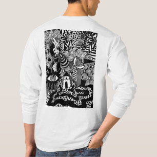 Shake It Out – Black and White Hand-Drawn Art T-Shirt