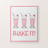 Shake It! Pink Strawberry Ice Cream Milkshake