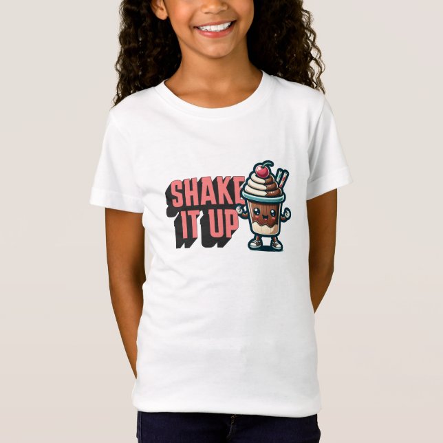 Shake It Up  Chocolate Milkshake Pun  T-Shirt (Front)