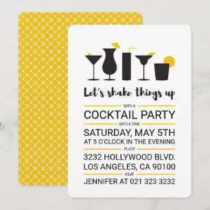 Shake it up Cocktail Party Invitation