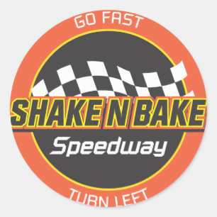 Shake n Bake Speedway decal Classic Round Sticker