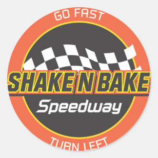 Shake n Bake Speedway decal Classic Round Sticker