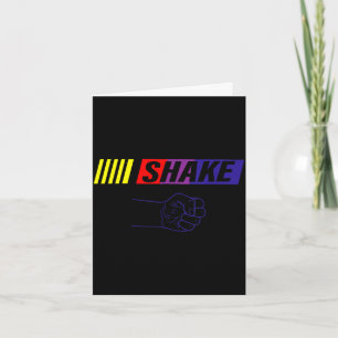 Shake or bake funny dad kid matching happy card