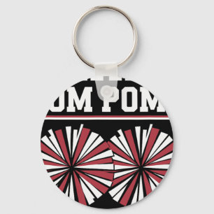 Shake Pom Poms Not Drama Cheerleader Funny Cheerle Key Ring