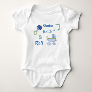 Shake Rattle and Roll Baby Boy's Bodysuit
