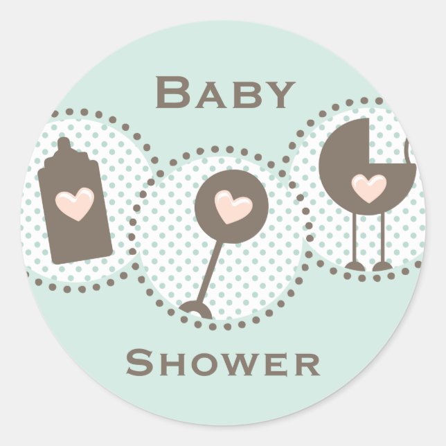 Shake Rattle and Roll Classic Round Sticker (Front)