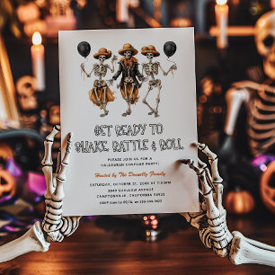 Shake Rattle Roll Adult Halloween Party Invitation
