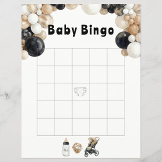 Shake, Rattle, Roll & Balloon Arch Baby Bingo Flyer