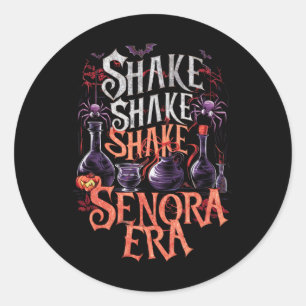 Shake Senora Era Retro Vintage Halloween Spooky Se Classic Round Sticker