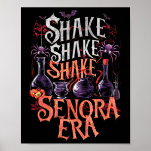 Shake Shake Senora Era Retro Vintage Halloween Spo Poster
