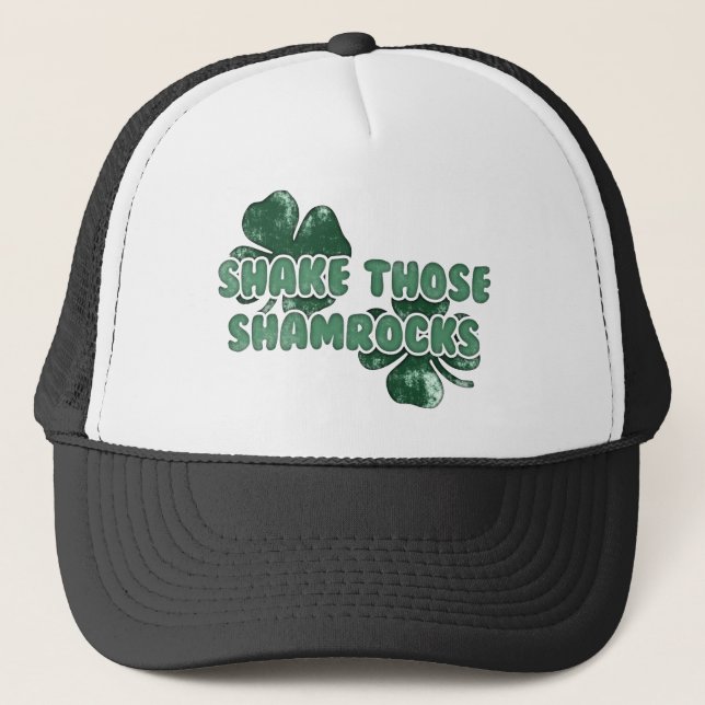 Shake Those Shamrocks Trucker Hat (Front)