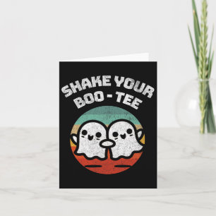 Shake Your Boo-tee Ghost Retro Halloween Costume M Card