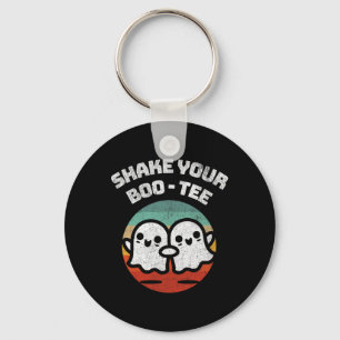 Shake Your Boo-tee Ghost Retro Halloween Costume M Key Ring