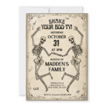 Shake Your Boo-ty Vintage skeletons Halloween
